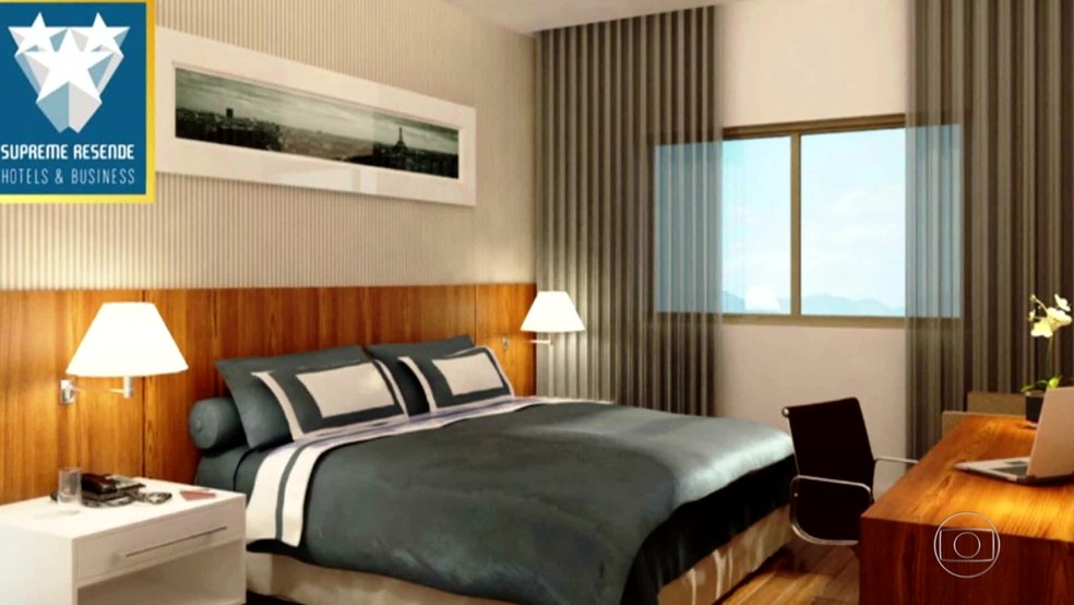 Pai e filho venderam unidades de hotel no RJ. (Foto: Reprodução/ TV Globo)