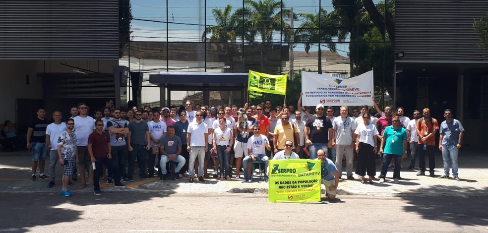 Servidores da Dataprev no RN entram em greve em protesto a fechamento de escritórios da empresa — Foto: Divulgação