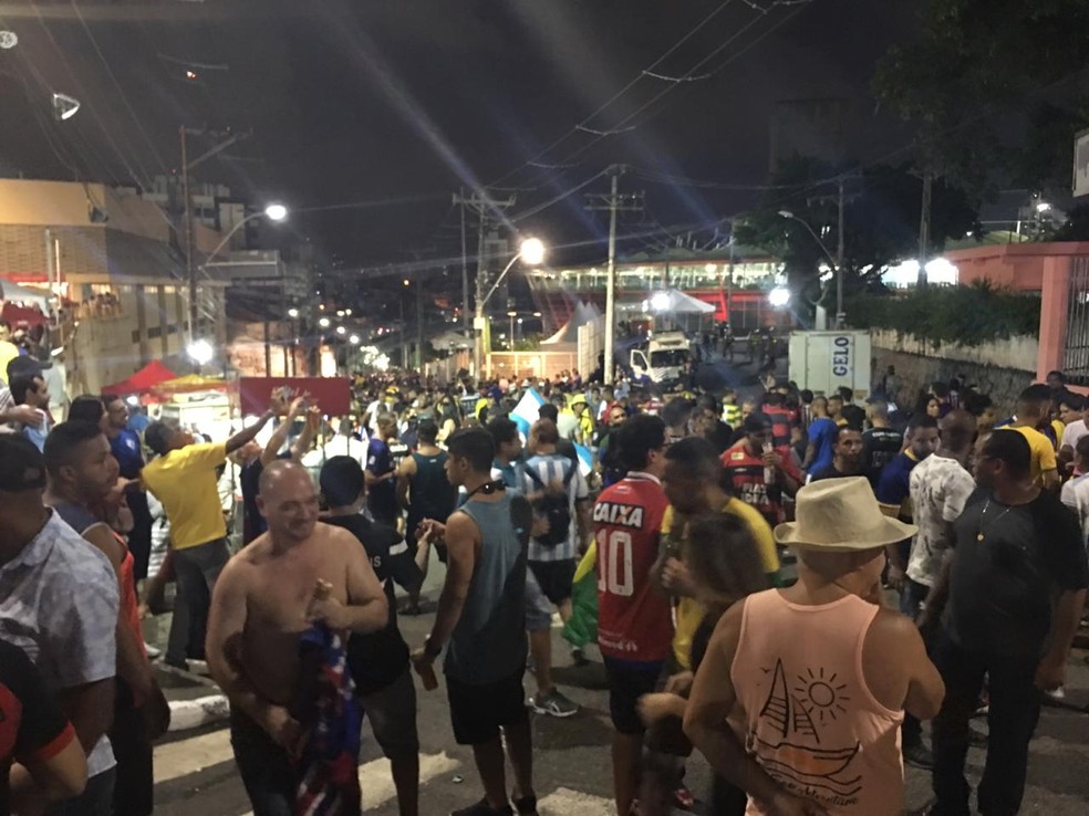 Após ver jogo da Copa América, colombiano é esfaqueado durante assalto no Centro Histórico de Salvador  — Foto: Maiana Belo/G1