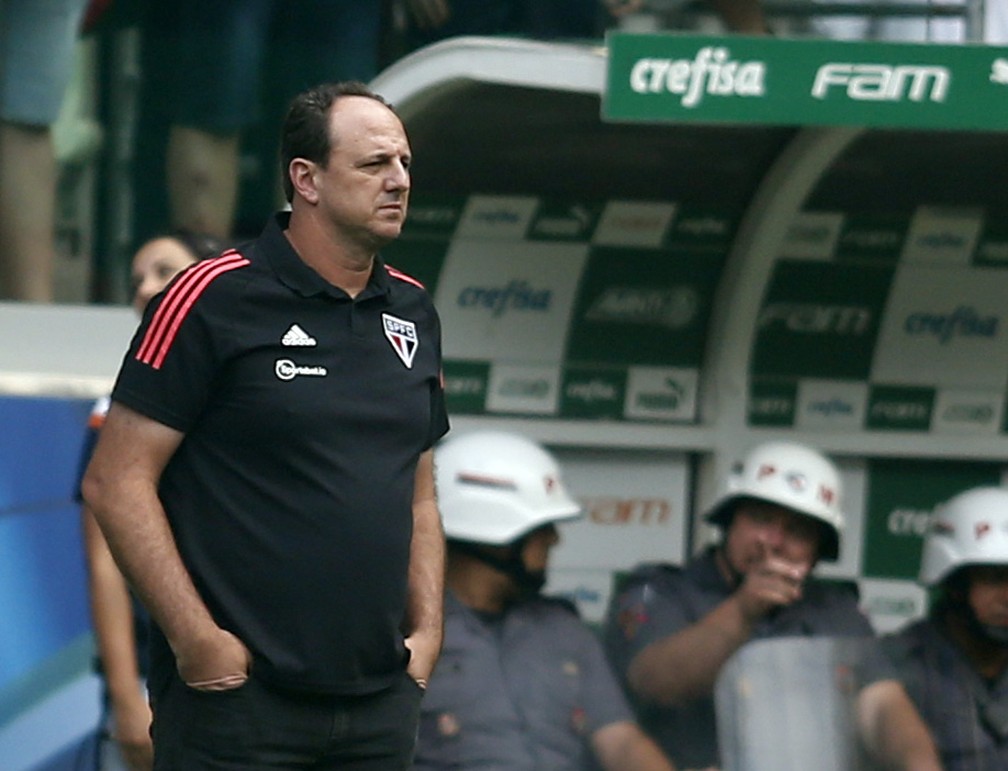 Rogério Ceni, técnico do São Paulo, na final do Paulistão — Foto: Fernando Roberto