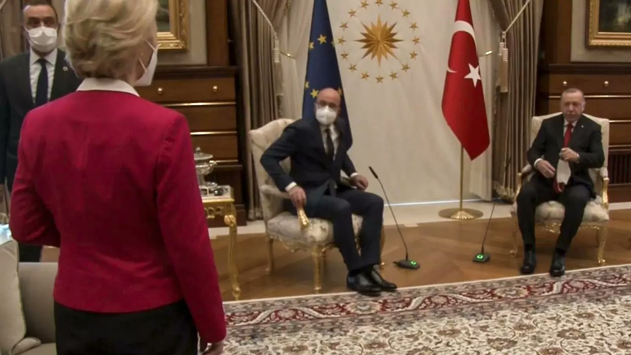 Ursula von der Leyen é excluída re reunião na Turquia (Foto: Reprodução)