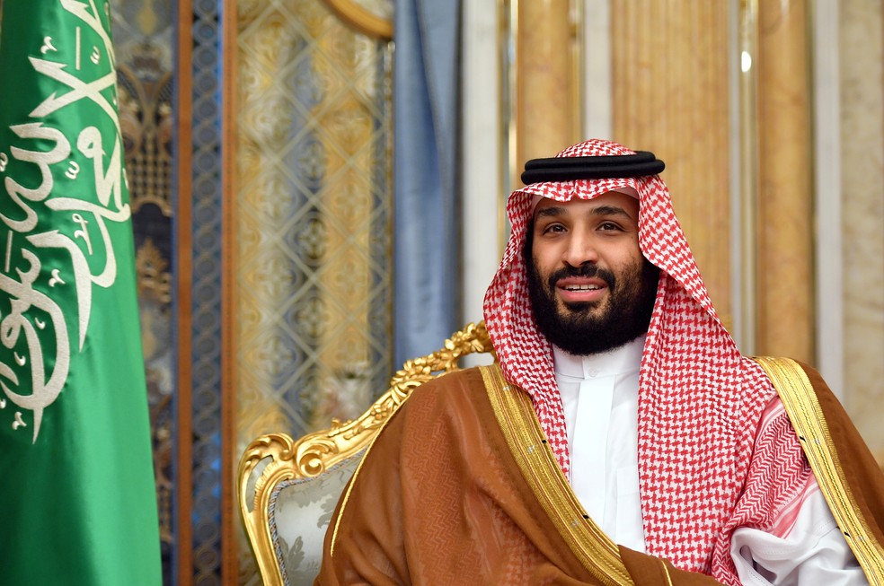 Mohammed bin Salman, príncipe herdeiro da Arábia Saudita — Foto: Mandel Ngan/Pool via Reuters