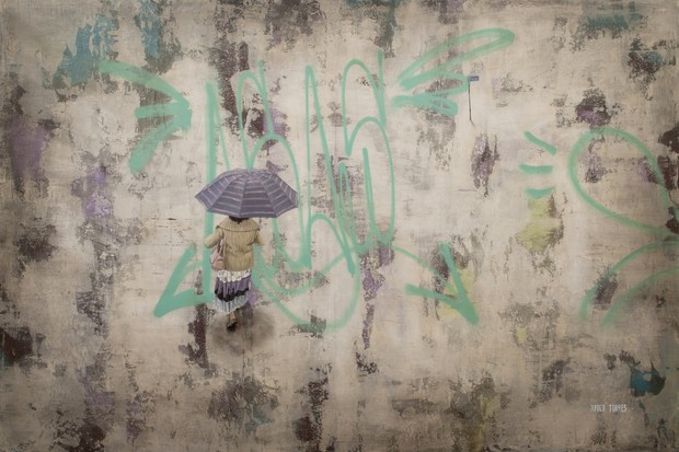 Amparo, Apolo Torres – Óleo, spray e látex sobre tela. 100 x 150 cm – 2014.  (Foto: Divulgação)