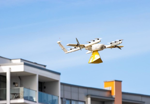 Wing realiza entregas via drones na Austrália, Estados Unidos e Finlândia  (Foto: Reprodução/Wing)