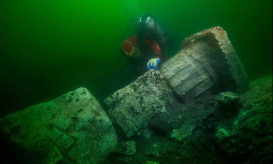 Cidades submersas foram encontradas no Egito (Foto: Divulgação/ Hilti Foundation)