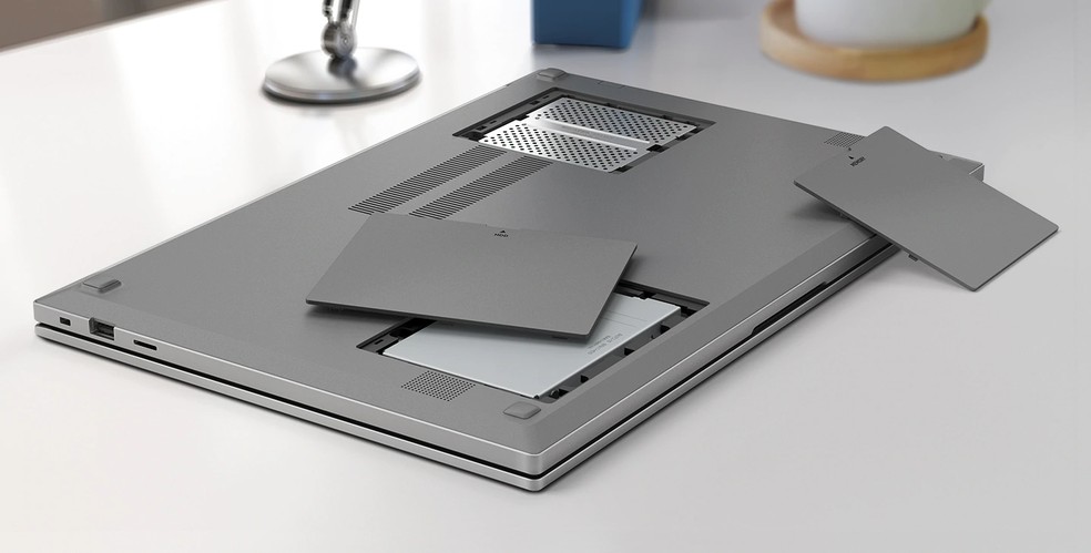 Prefira notebooks que permitem instalar mais de um SSD ou HD — Foto: Divulgação/Samsung