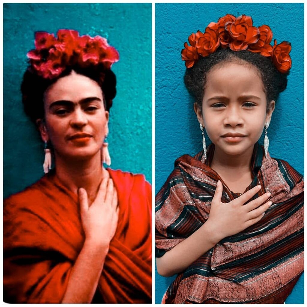 O retrato da artista mexicana Frida Kahlo também inspirou uma das postagens (Foto: Reprodução Instagram)