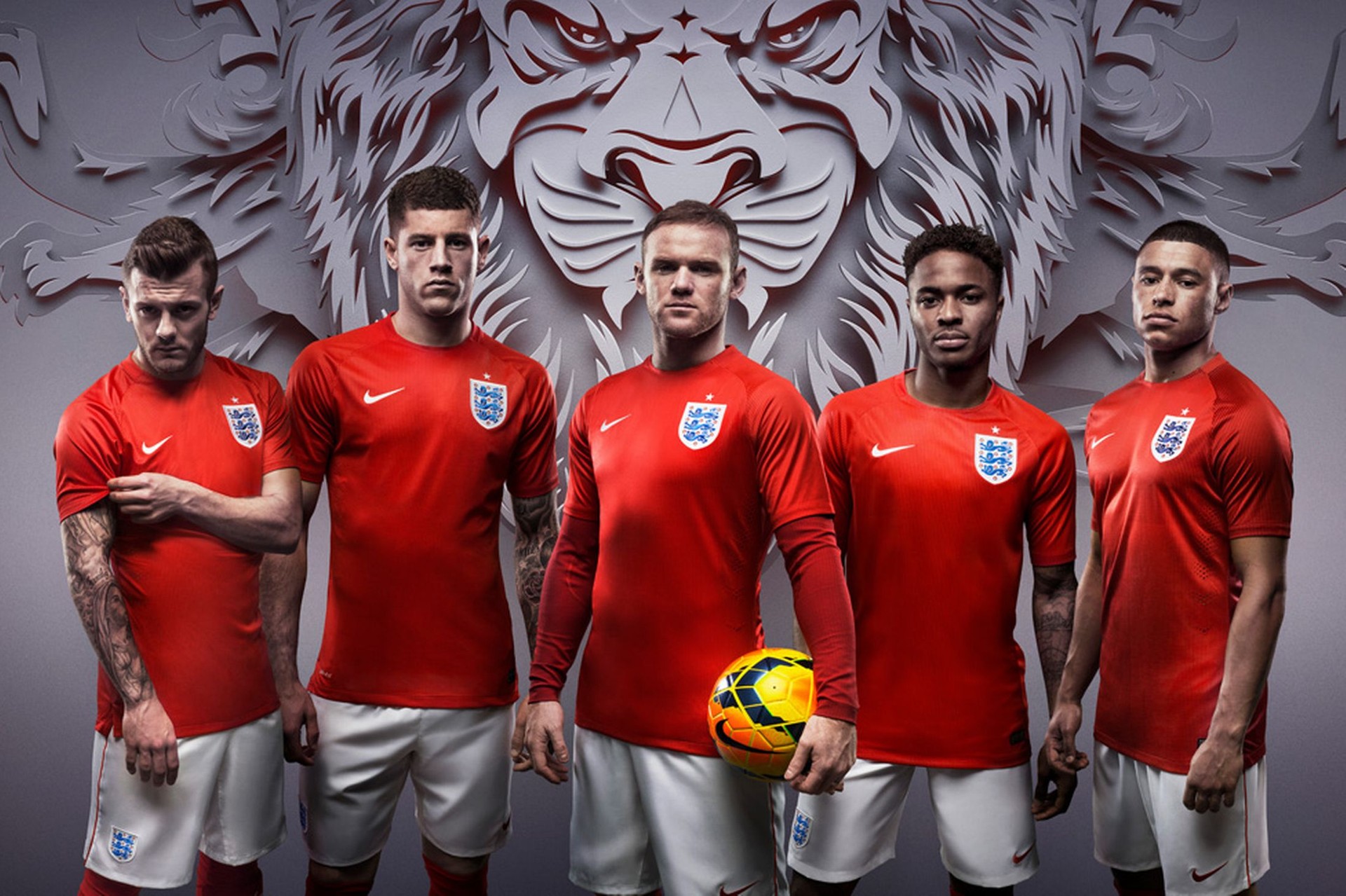 Segundo kit do English Team mescla vermelho e branco (Foto: reprodução)