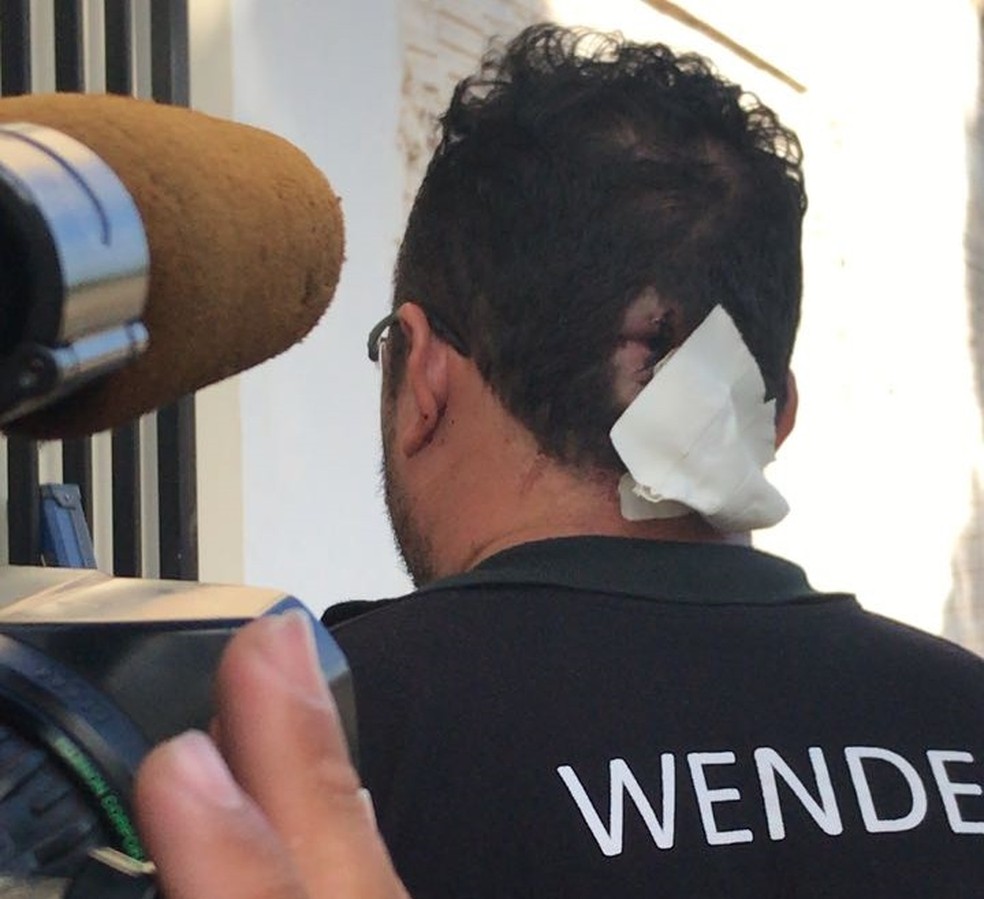 Wendel FÃ©lix foi baleado de raspÃ£o em aÃ§Ã£o desastrosa de policiais (Foto: Edson Freitas/TV Verdes Mares)