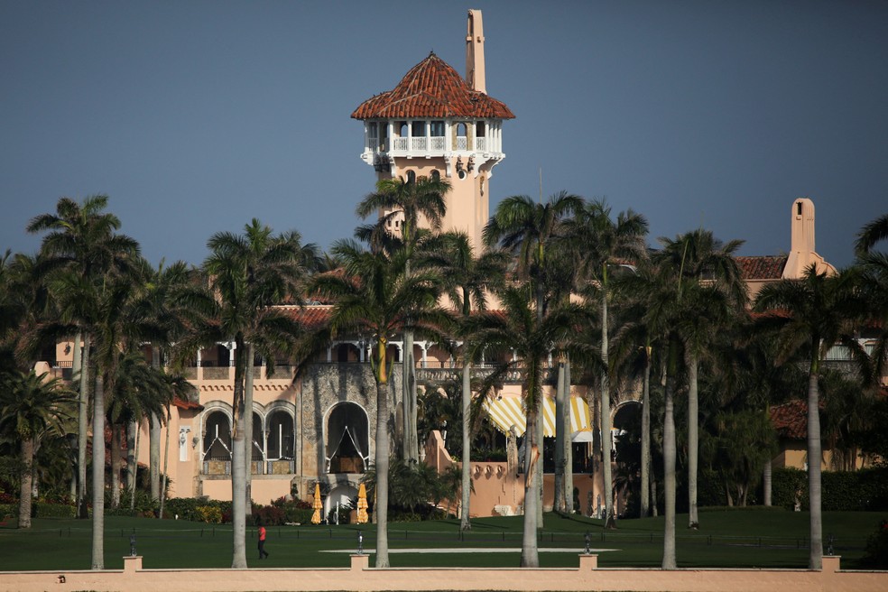 Imagem de Mar-A-Lago, clube e residência de Donald Trump — Foto: Marco Bello/Reuters