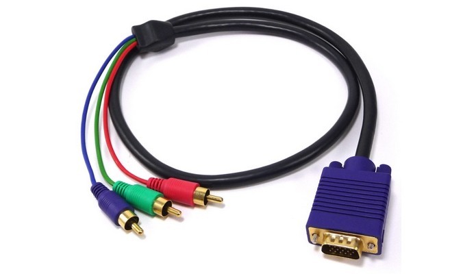 Cabo RGB pode ser convertido para VGA, DVI ou HDMI no computador e PC (Foto: Divulgação/Components UAE)