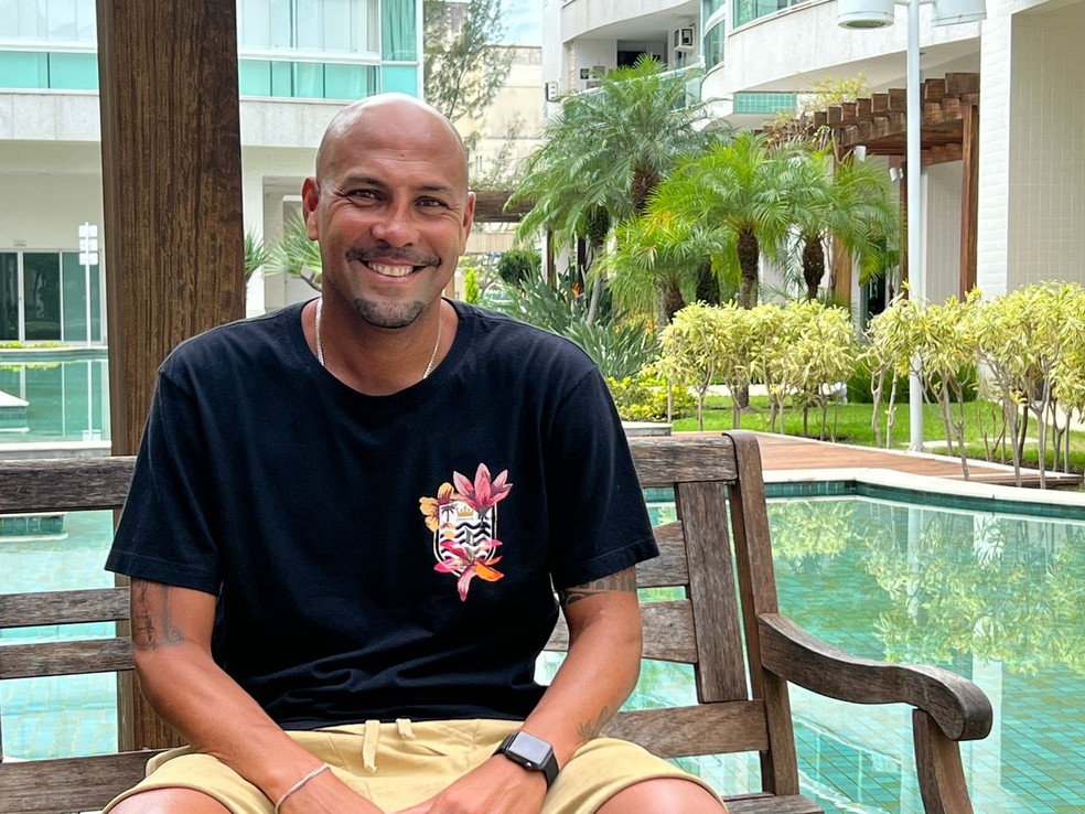 Souza durante entrevista ao Globo Esporte &mdash; Foto: Let&iacute;cia Marques