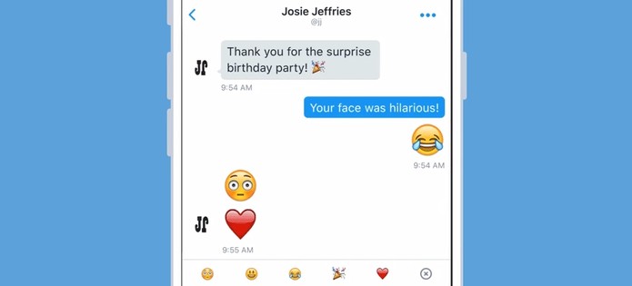 Twitter ganha emojis gigante para mensagens diretas (Foto: Divulgação/Twitter)