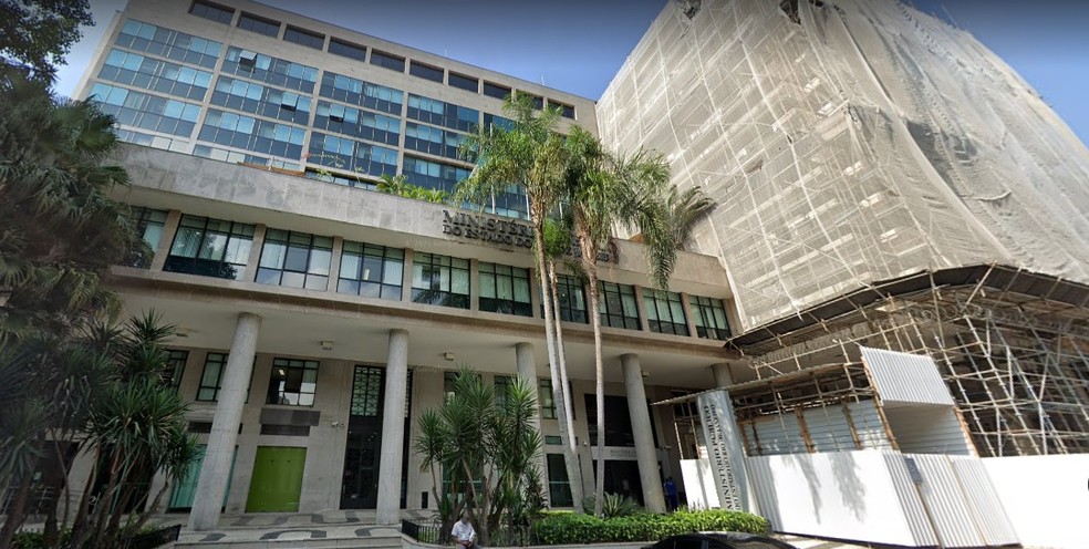 Fachada do prédio do Ministério Público do Estado do Rio de Janeiro — Foto: Reprodução/Google Earth