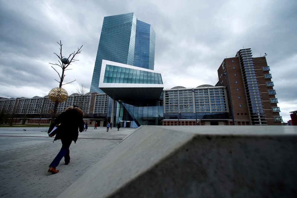 Sede do Banco Central Europeu (BCE) em Frankfurt, em imagem de arquivo — Foto: Ralph Orlowski/Reuters
