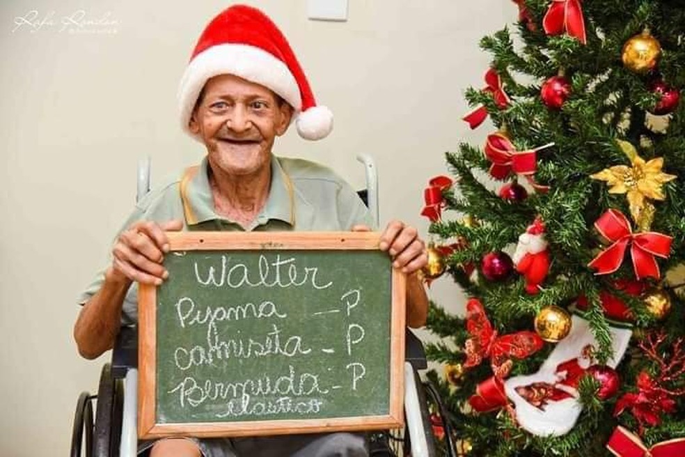 Idoso de 85 anos morreu no incêndio no lar em Borborema — Foto: Lar São Sebastião/ Divulgação 