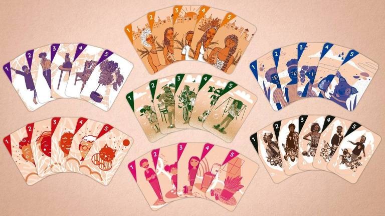 Jogo de cartas ilustra diferentes formatos de família (Foto: Divulgação)