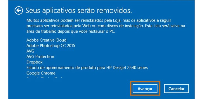 Selecione o botão de avançar para continuar a formatação (Foto: Reprodução/Barbara Mannara)