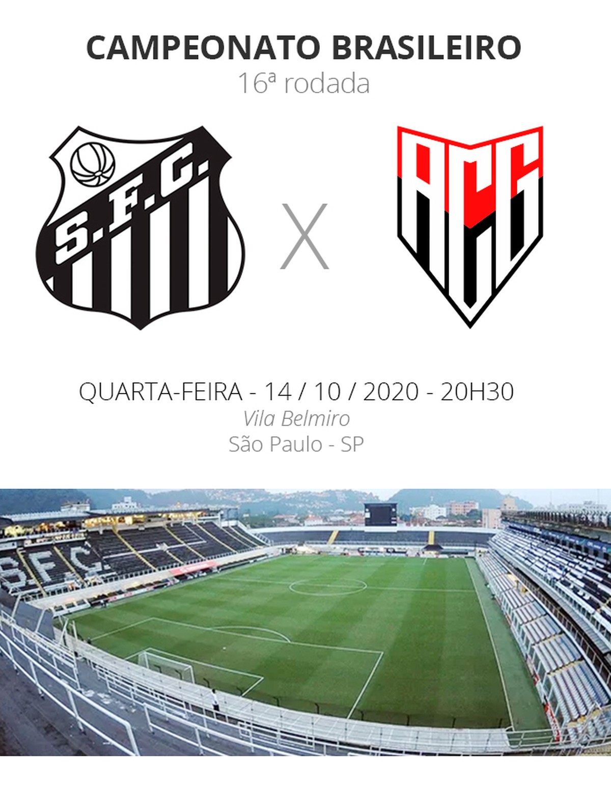 Santos X Atletico Go See Where To Watch Lineups Absences And Referees Brasileirao Serie A