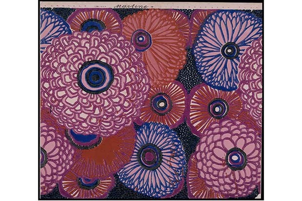 L'Atelier Martine for Paul Poiret: Wallpaper with repeated floral motif for the Desfossé and Karth company, 1919 (Foto: COPYRIGHT LES ARTS DÉCORATIFS, PARIS)