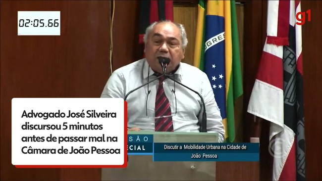 Advogado morre após discursar em sessão da Câmara Municipal de João Pessoa