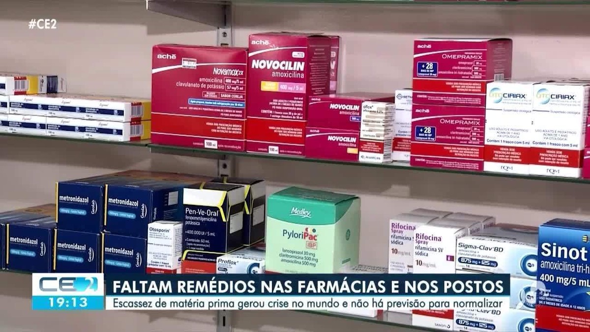 Falta de medicamentos em farmácias e postos de saúde é registrada em Fortaleza e em Caucaia