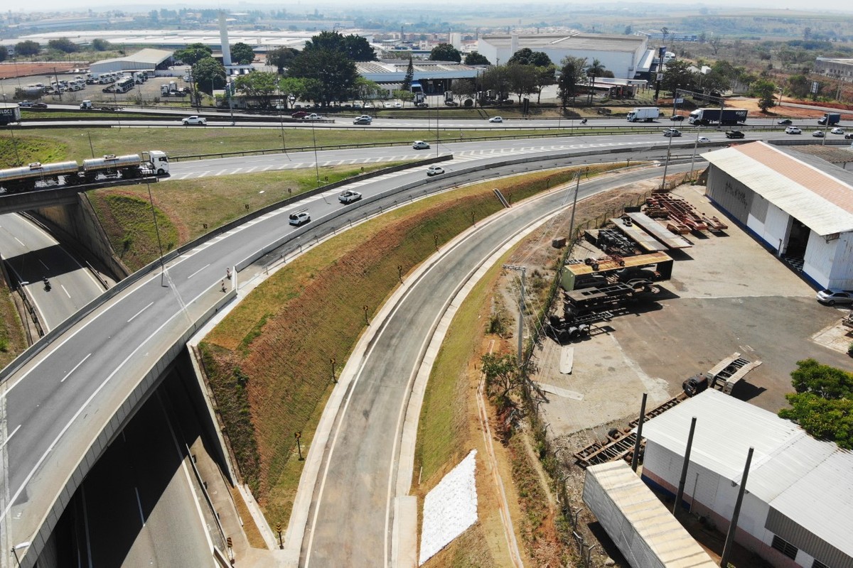 Acesso da Rodovia Anhanguera para a D. Pedro I, em Campinas, será alterado nesta segunda; veja