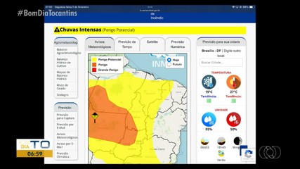 Previsão do Tempo: Chuva ainda deve cair em todo o estado nesta segunda-feira