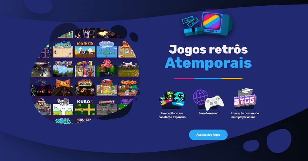 A plataforma Jam.GG é uma forma fácil de jogar clássicos dos arcades, totalmente licenciados, diretamente pelo navegador — Foto: Reprodução/Bruno Magalhães