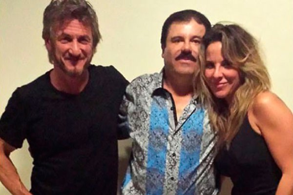 Sean Penn, El Chapo e Kate del Castillo (Foto: divulgação)