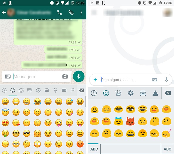 WhatsApp traz novos emojis do iOS 10 enquanto Allo chega com opções antigas (Foto: Reprodução/Elson de Souza)