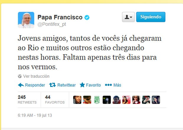 Papa Francisco (@Pontifex_pt) / X