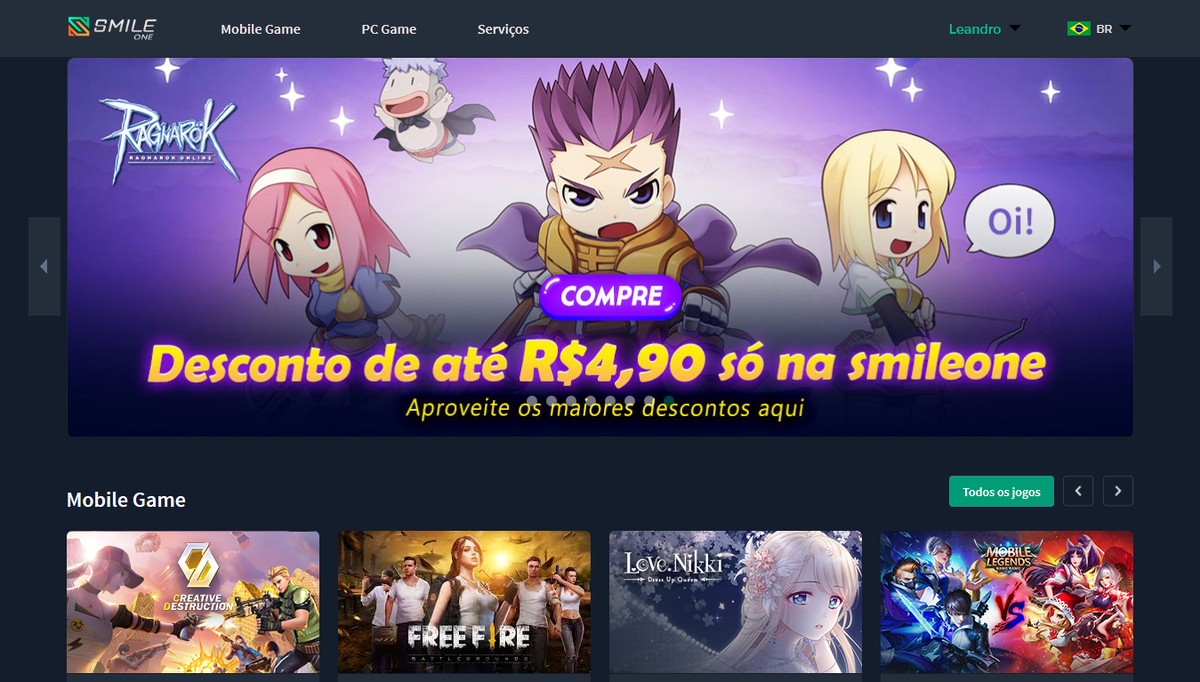 Smile One E Confiavel Site Faz Recarga De Diamante No Free Fire Battle Royale Techtudo