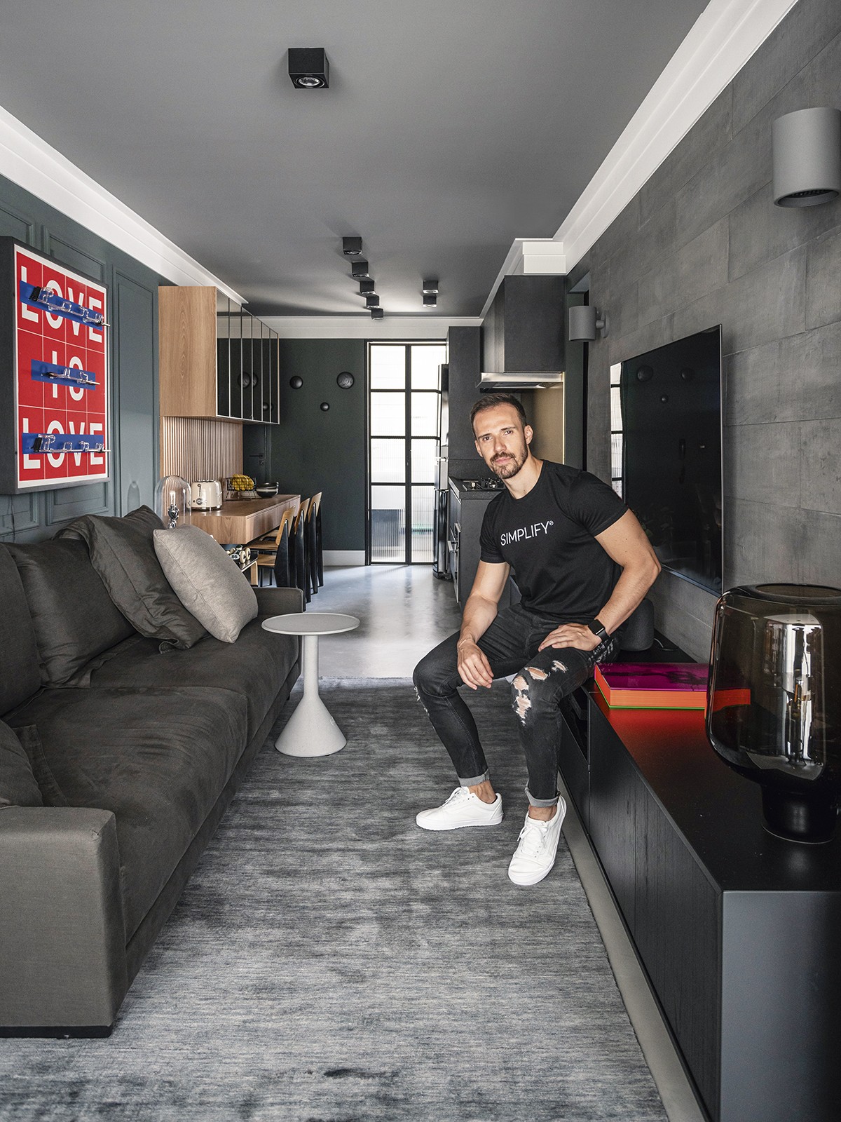 Apartamento de Daniel Caldini (Foto: Victor Affaro / Editora Globo)