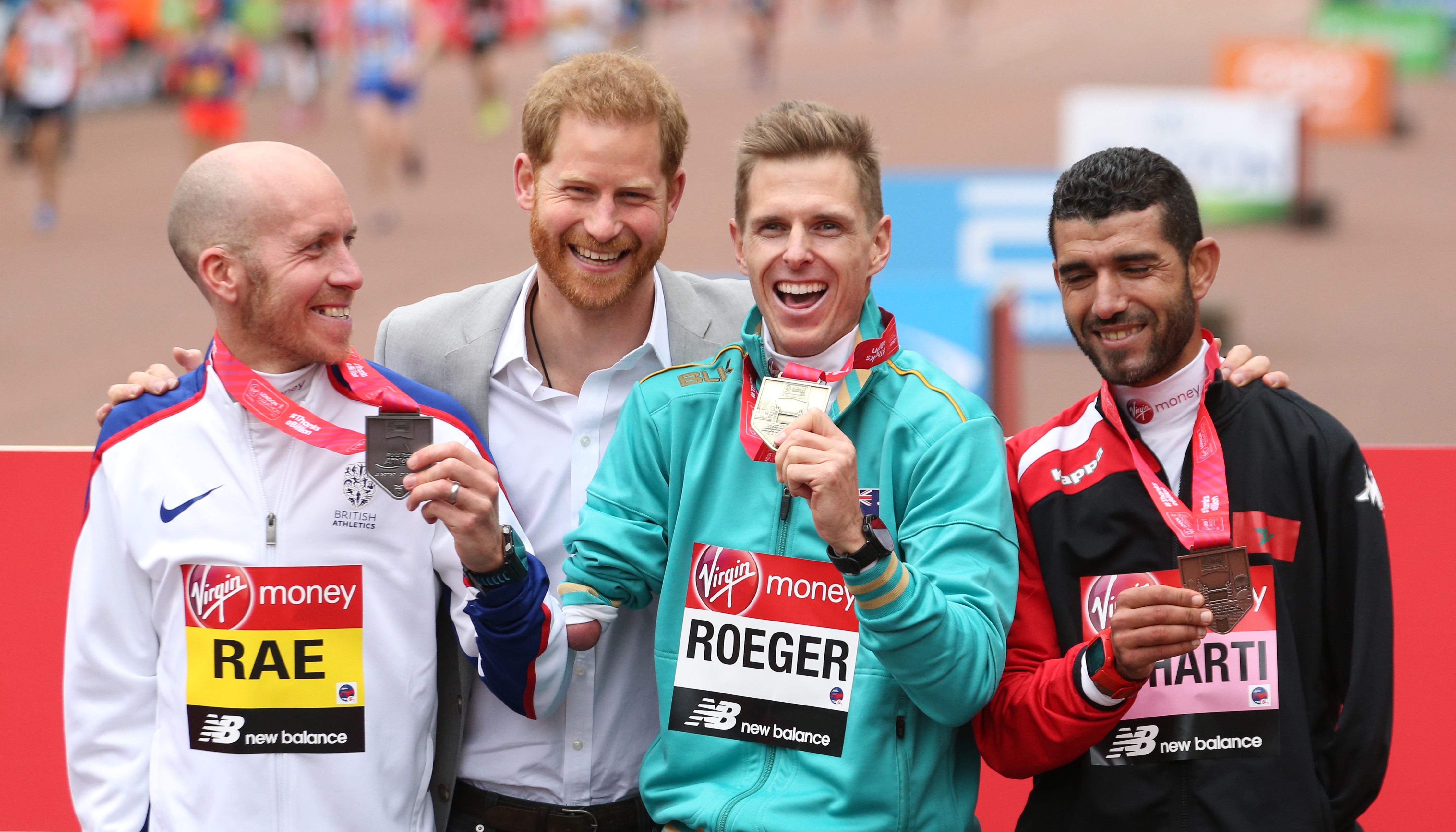 Príncipe Harry na maratona de Londres (Foto: Getty Images)