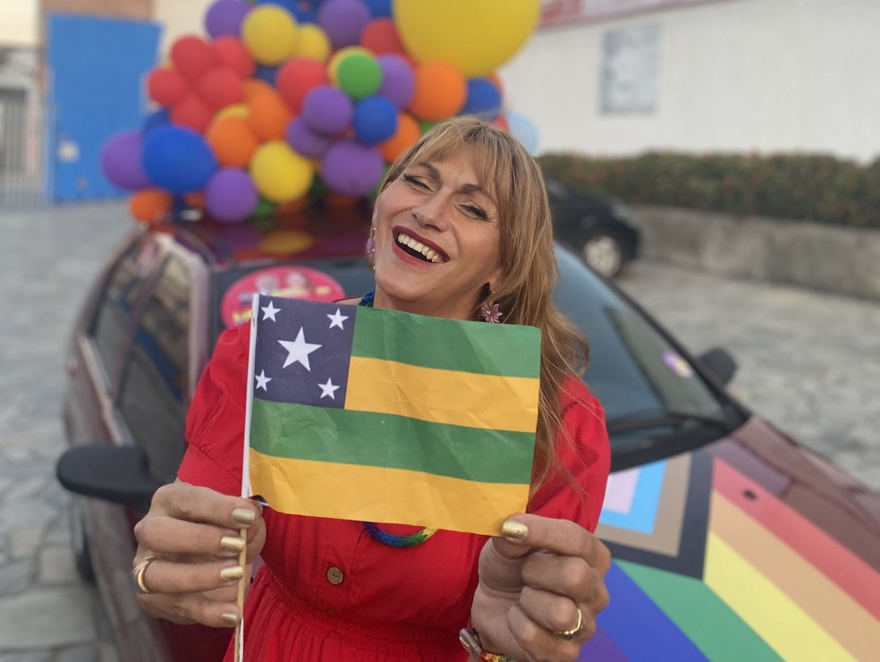 Linda Brasil - primeira deputada estadual trans eleita em Sergipe — Foto: Arquivo pessoal