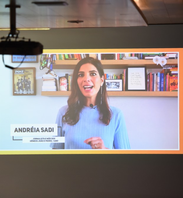 Andreia Sadi gravou um vídeo e trouxe informações sobre maternidade e trabalho (Foto: Alex Ferro/ Editora Globo)