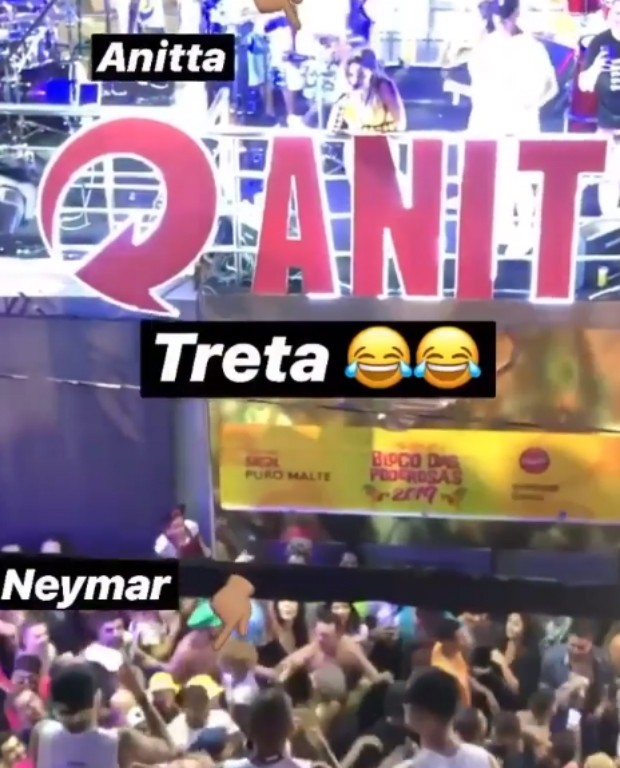 Anitta dá bronca em Neymar (Foto: Reprodução Instagram)