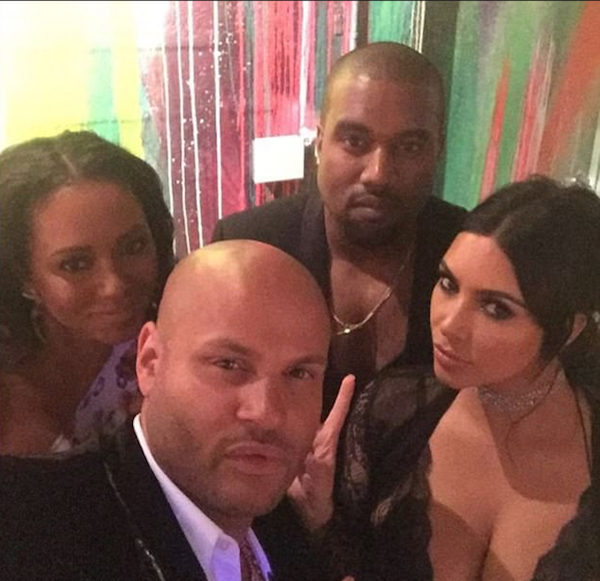 A festa na qual compareceram Mel B, Stephen Belafonte, Kim Kardashian e Kanye West (Foto: Instagram)