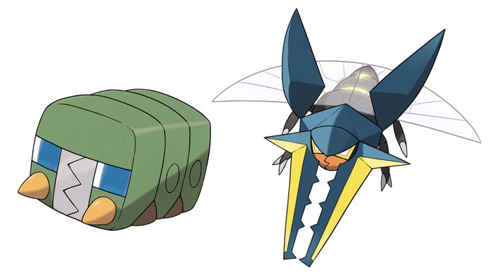 Charjabug e Vikavolt (Foto: Divulgação/Bulbapedia)