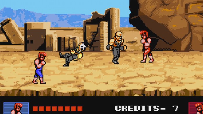 Double Dragon 4 irá manter o visual dos anos 80 no PlayStation 4 e PC (Foto: Reprodução/YouTube)