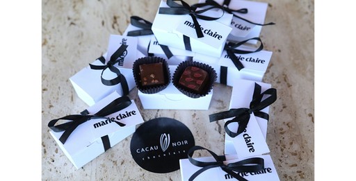 Chocolates personalizados preparados pela Cacau Noir (Foto: Reginaldo Teixeira)