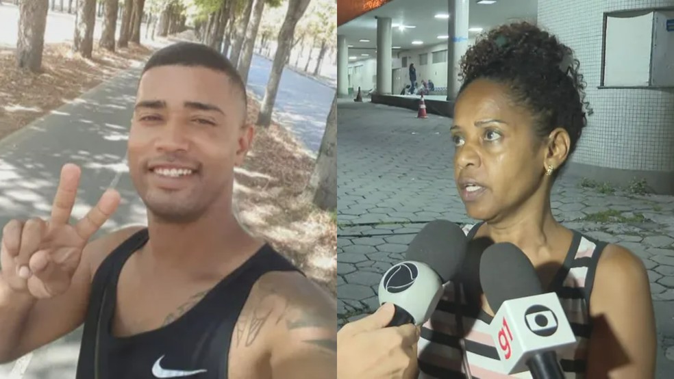 Montagem com fotos do Carlos Henrique Ferreira e de sua mãe, Cristine Carvalho — Foto: TV Globo/Reprodução