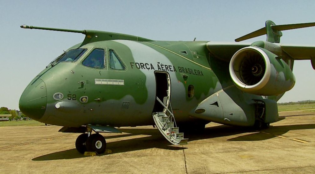 KC-390, o maior avião cargueiro militar da América Latina — Foto: Ely Venancio/EPTV
