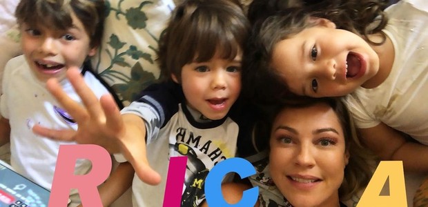 Luana Piovani compartilha momento com os filhos na cama (Foto: Instagram/ Reprodução)
