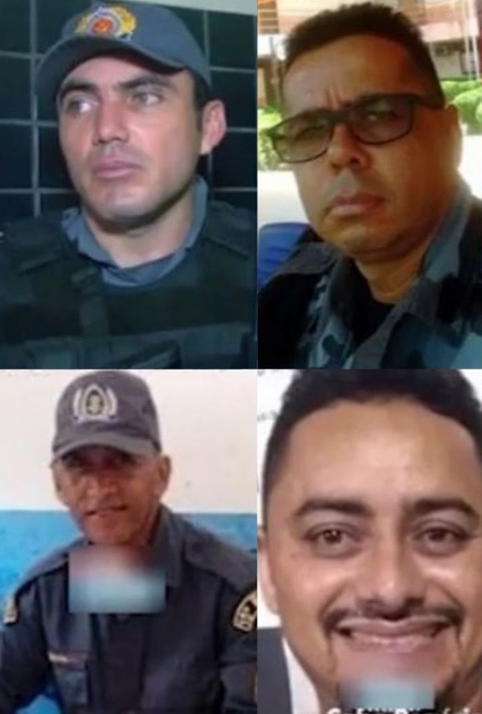 Policiais suspeitos da morte de comerciante em Bacabal — Foto: Reprodução