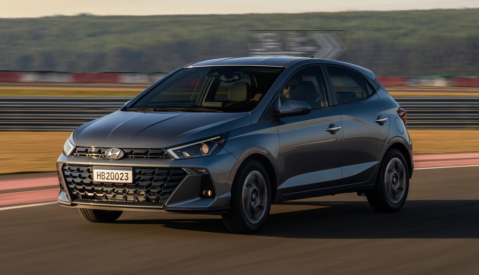 Novo Hyundai HB20 2023 dianteira — Foto: Divulgação