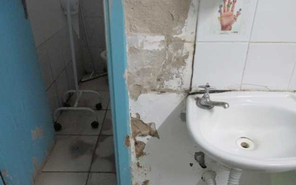 Auditoria do Superintendência Regional do Trabalho registra falta de estrutura no Hospital Materno Infantil — Foto: Divulgação/ SRT-GO