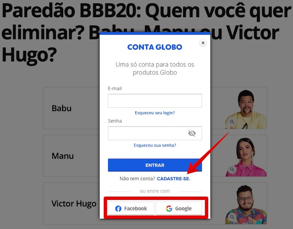 Paredao Bbb 20 Como Votar Para Eliminar Babu Manu Ou Victor Hugo Internet Techtudo