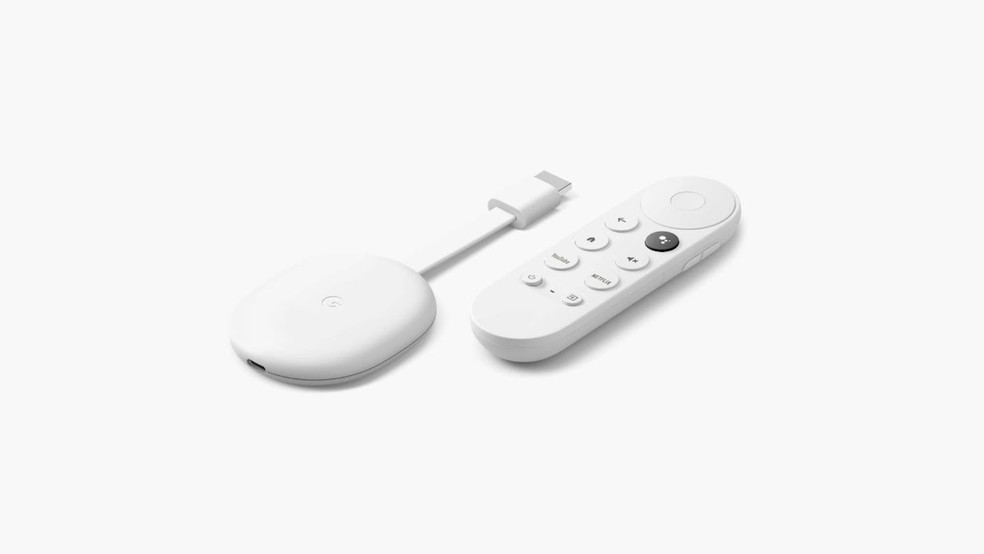 Chromecast com Google TV está disponível para compra oficial apenas no mercado internacional — Foto: DIvulgação/Google